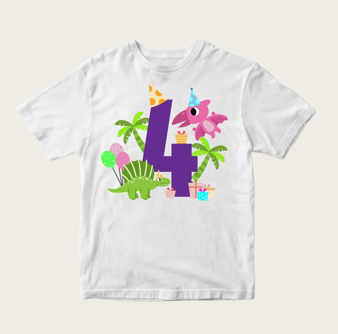 Dinosaur Birthday T-Shirt 1 - Image 10
